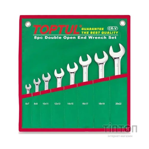 Ключ Toptul ріжковий 6-22 мм 8 шт. (GAAA0812)