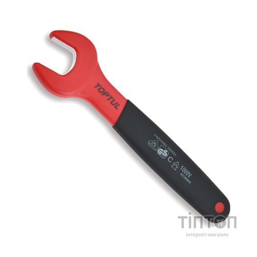 Ключ Toptul ріжковий односторонній діелектричний VDE 1000V 16мм (AAAT1616V4)