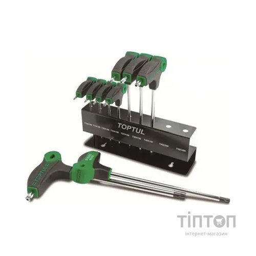 Ключ Toptul TORX з ручкою L-подібний T10-T50 9шт. (GAAX0901)