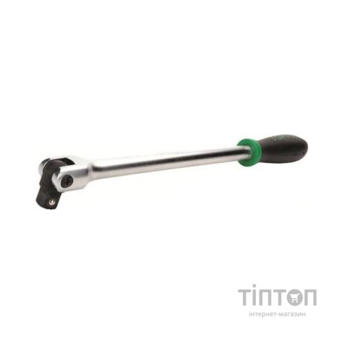 Ключ Toptul вороток шарнірний 1/2" 380мм з резиновою ручкою (CFKA1615)