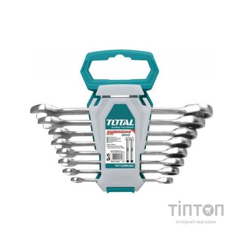 Ключ Total ключей комбинированных с трещеткой 8 шт. (THT102RK086)