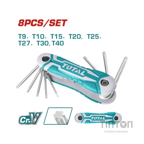 Ключ Total THT1061846 Torx, T9-T40, 8шт. (THT1061846)