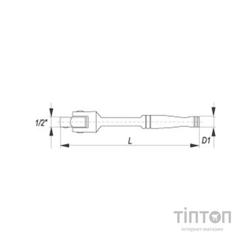 Ключ Yato вороток YT-1241 з шарніром (YT-1241)