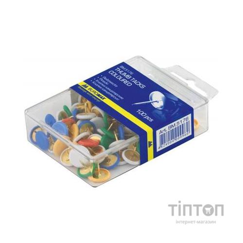 Кнопки Buromax colorful, 100шт (BM.5176)