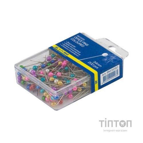Кнопки Buromax office pins coloured, 200шт (BM.5250)