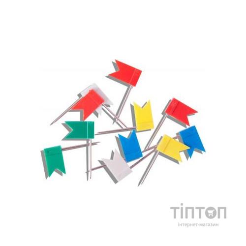 Кнопки Buromax push pins FLAGS, 30шт (BM.5152)