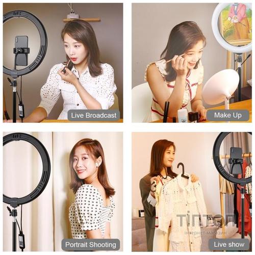 Набір блогера Puluz Ring LED lamp 12"+ tripod 1.1m (PKT3050EU)