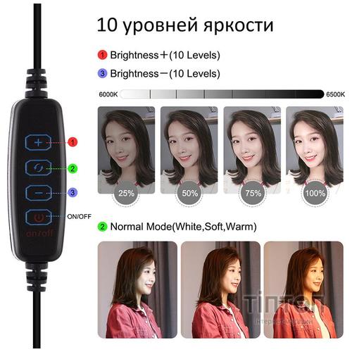 Набір блогера Puluz Ring USB LED lamp 10"+ tripod 1.1m (PKT3035)