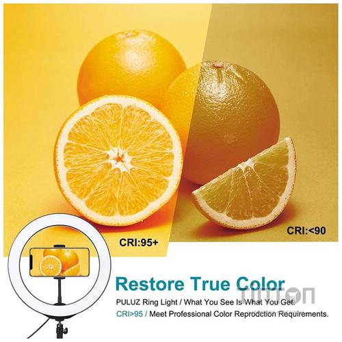 Набір блогера Puluz Ring USB LED lamp 10"+ tripod 1.1m (PKT3035)