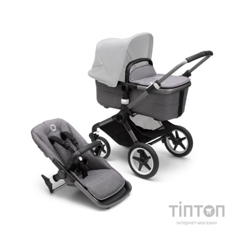 Коляска Bugaboo 2 в 1 Fox 3 без капюшона (Graphite/Grey Melange) (2306010041)