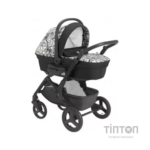 Коляска Cam 2 в 1 Dinamico Up Smart чорно-біле графіті (897010/782)