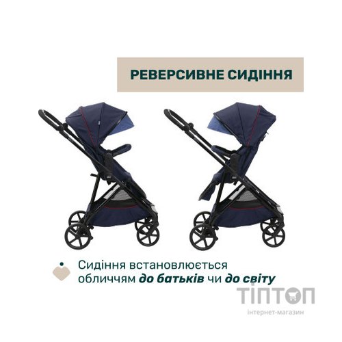Коляска Chicco 2 в 1 Seety синя (2900990870639) (87097.79.01)