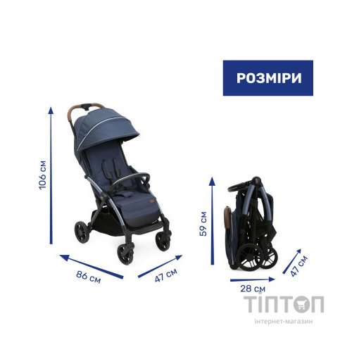 Коляска Chicco Goody XPlus Синя 8058664173044 (87040.38.07)