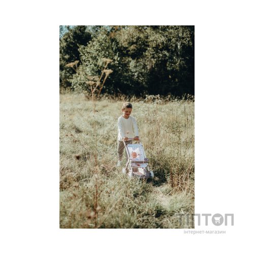 Коляска для ляльок Smoby Baby Nurse Прогулянка з кошиком Рожева пудра (254018)