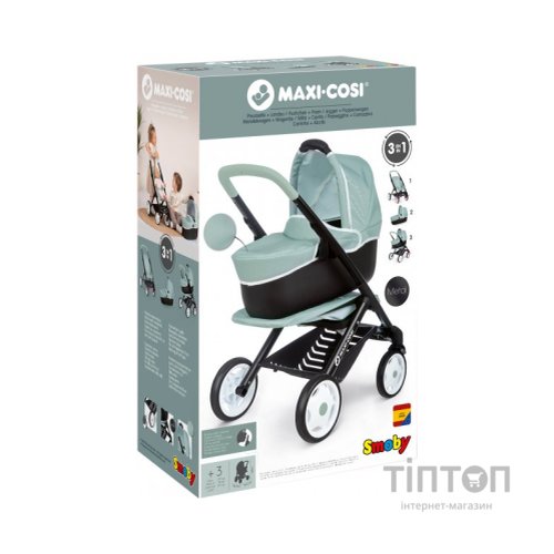 Коляска для ляльок Smoby Maxi-Cosi&Quinny 3 в 1 М'ятна (253120)