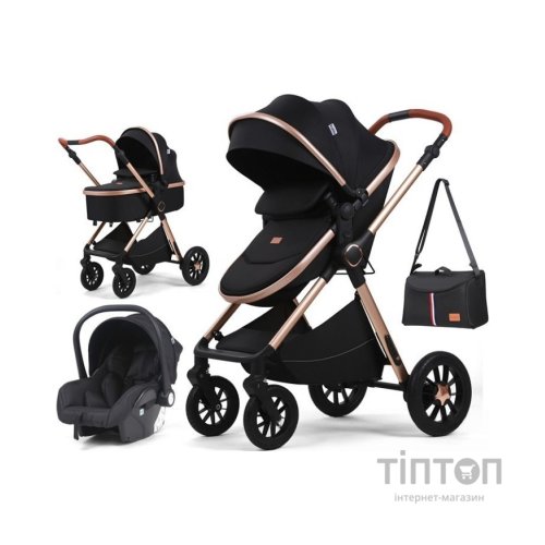 Коляска Kidilo 3в1 H2D (Black) (1111556)