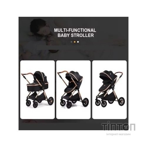Коляска Kidilo 3в1 H2D (Black) (1111556)