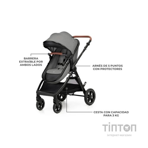 Коляска Kinderkraft 2 в 1 Esme Grey (KSESME00GRY2000) (5902533929658)