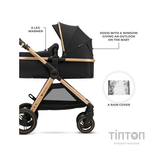 Коляска Kinderkraft 3 в 1 Esme Pro Pure Black (KSESME00BLK300N) (5902533929351)