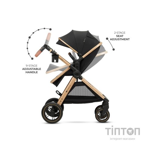 Коляска Kinderkraft 3 в 1 Esme Pro Pure Black (KSESME00BLK300N) (5902533929351)
