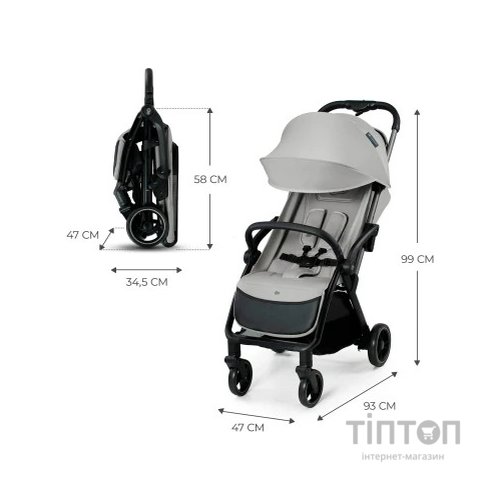 Коляска Kinderkraft Apino Dove Grey (KSAPIN00GRY0000) (5902533924103)