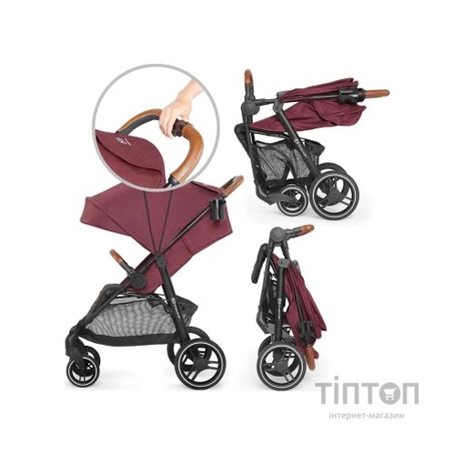 Коляска Kinderkraft Grande 2020 Burgundy (KKWGRANBRG000N) (5902533913190)