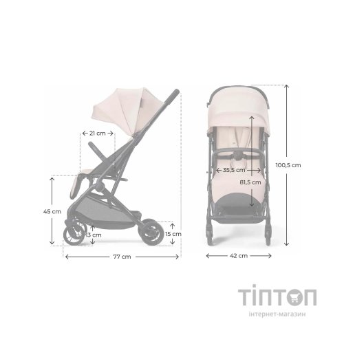 Коляска Kinderkraft Indy 3 Misty Beige (KSINDY03BEG0000) (5902533926831)