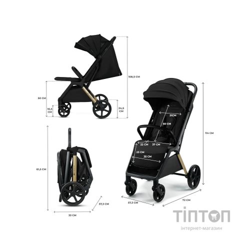 Коляска Kinderkraft Loom Black (KSLOOM00BLK00BS) (5902533926404)