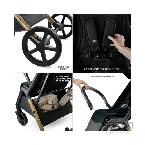 Коляска Kinderkraft Loom Black (KSLOOM00BLK00BS) (5902533926404)