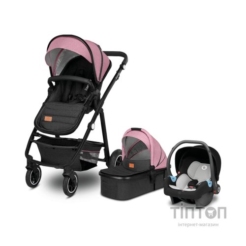 Коляска Lionelo 3 в 1 Amber Pink Rose (LO-AMBER PINK ROSE (3in1))