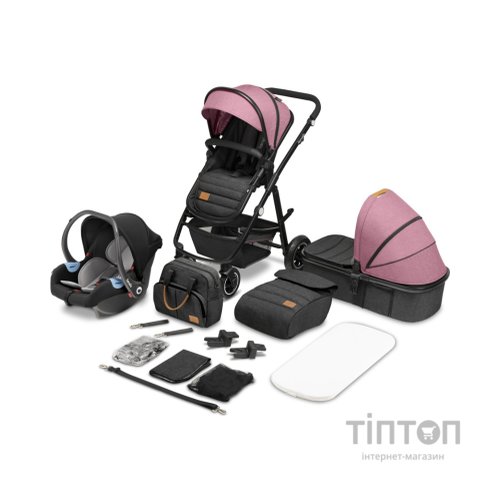 Коляска Lionelo 3 в 1 Amber Pink Rose (LO-AMBER PINK ROSE (3in1))