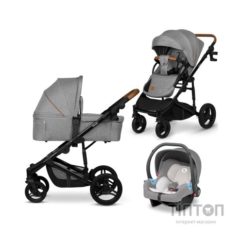 Коляска Lionelo 3 в 1 Mari Tour Grey Stone (LO-MARI TOUR 3IN1 GREY STONE)