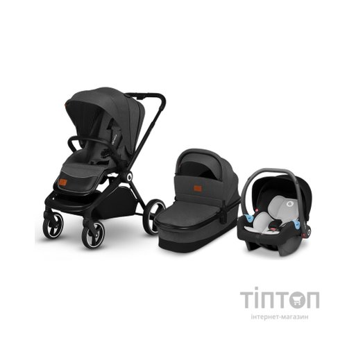 Коляска Lionelo 3 в 1 Mika Grey Graphite (LO-MIKA 3IN1 GREY GRAPHITE)