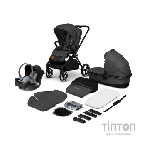 Коляска Lionelo 3 в 1 Mika Grey Graphite (LO-MIKA 3IN1 GREY GRAPHITE)