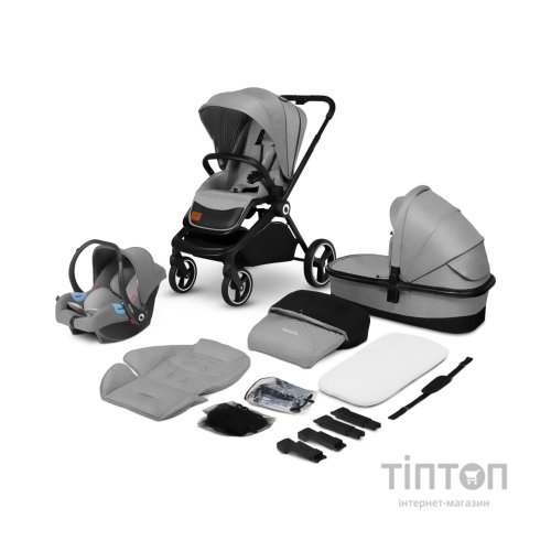 Коляска Lionelo 3 в 1 Mika Grey Stone (LO-MIKA 3IN1 GREY STONE)