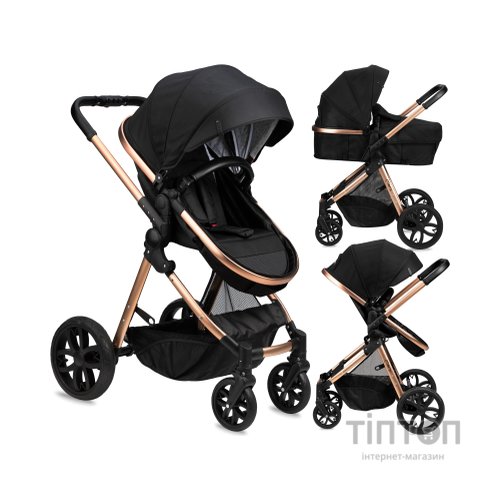 Коляска MoMi 2 в 1 Limuru Black (WOSP00029)