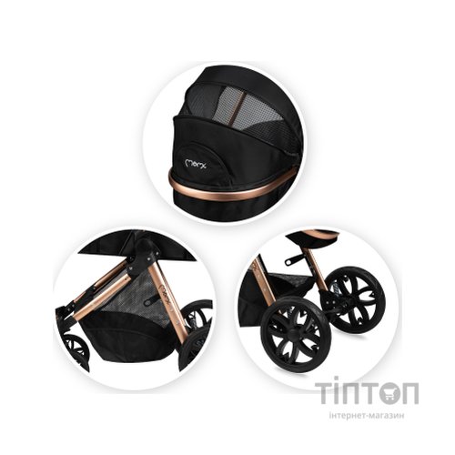 Коляска MoMi 2 в 1 Limuru Black (WOSP00029)