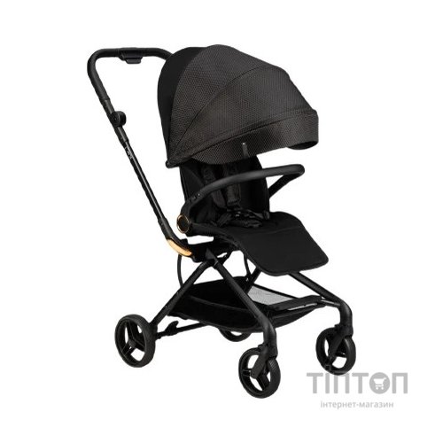 Коляска MoMi Adelle, чорна з червоним (WOSP00035)