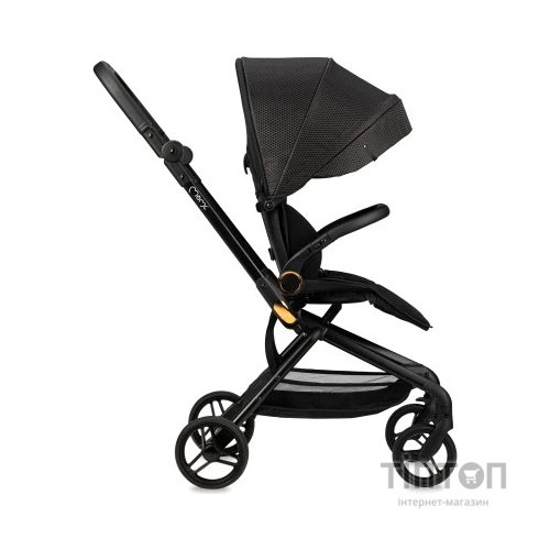 Коляска MoMi Adelle, чорна з червоним (WOSP00035)