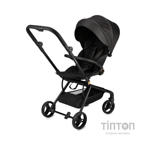 Коляска MoMi Adelle, чорна з червоним (WOSP00035)