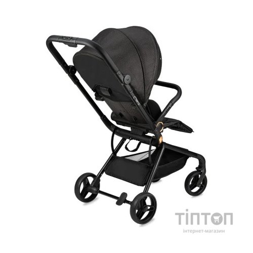 Коляска MoMi Adelle, чорна з червоним (WOSP00035)