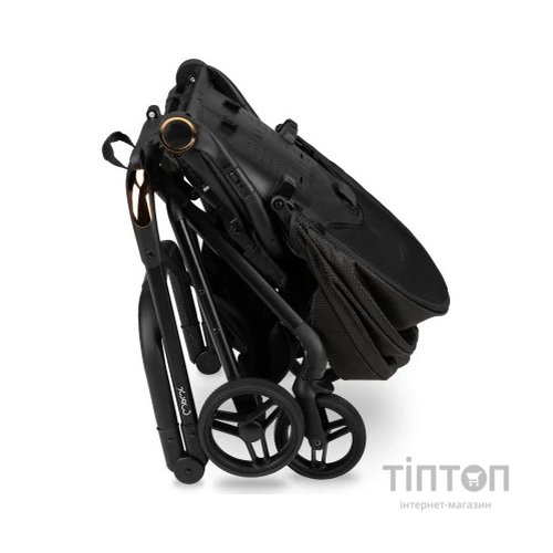 Коляска MoMi Adelle, чорна з червоним (WOSP00035)