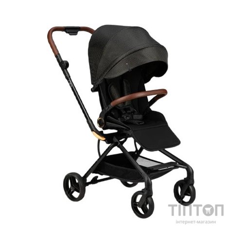 Коляска MoMi Adelle, чорна з золотом (WOSP00034)