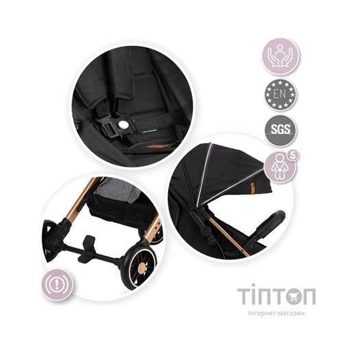 Коляска MoMi Estelle Black (WOSP00003)