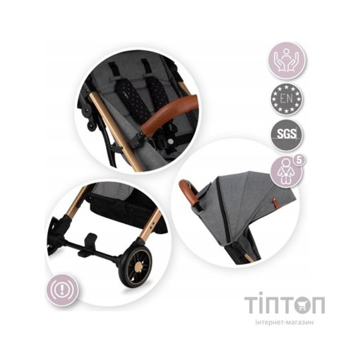 Коляска MoMi Estelle grey/gold (WOSP00018)