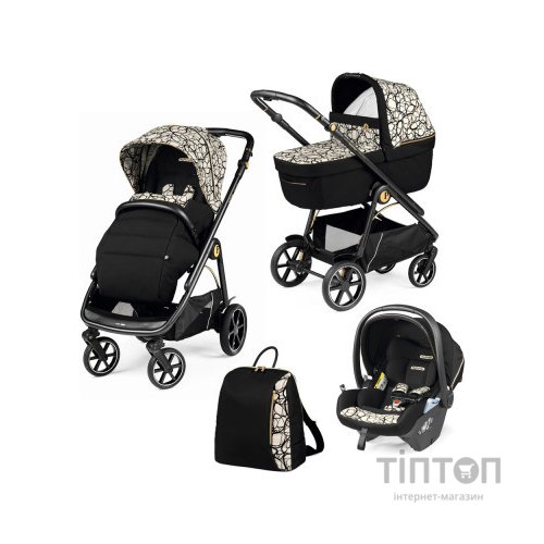 Коляска Peg-Perego 3 в 1 Veloce Grafic Gold Lounge (PACK-VEL31LG000002)