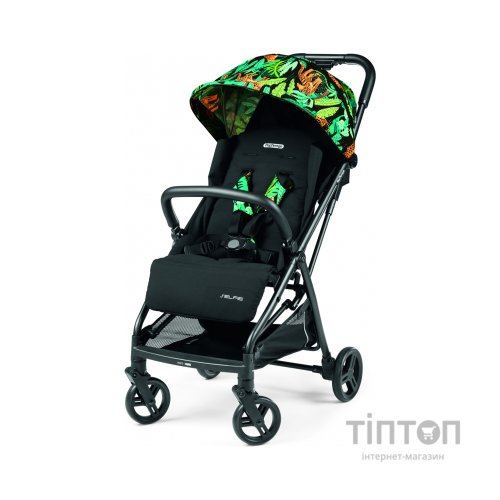 Коляска Peg-Perego Selfie Jaguars чорна з тропічним малюнком (IP22000000JL24RO01)