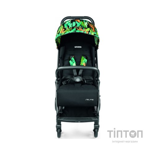 Коляска Peg-Perego Selfie Jaguars чорна з тропічним малюнком (IP22000000JL24RO01)