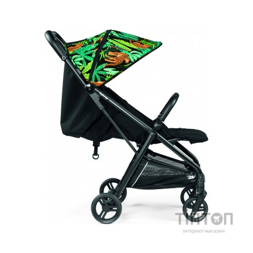Коляска Peg-Perego Selfie Jaguars чорна з тропічним малюнком (IP22000000JL24RO01)