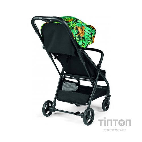 Коляска Peg-Perego Selfie Jaguars чорна з тропічним малюнком (IP22000000JL24RO01)